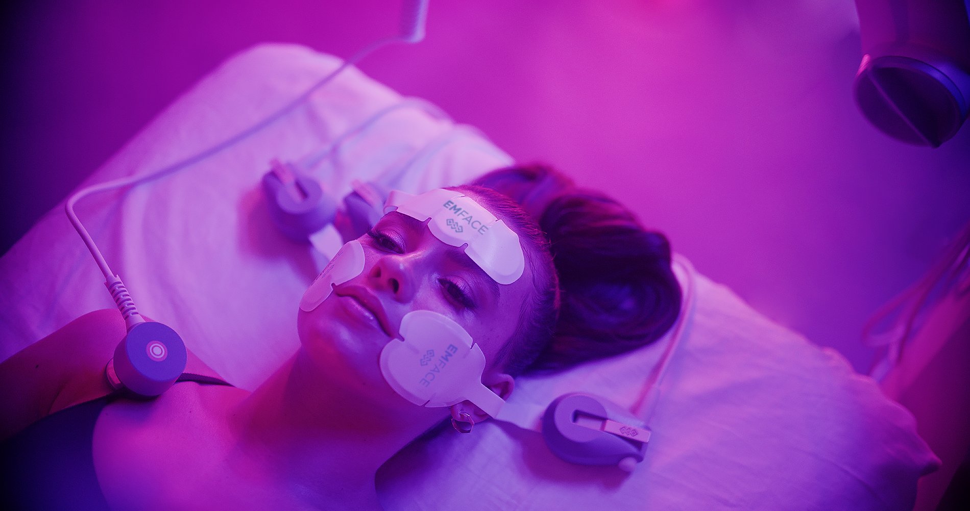 Woman doing EMFACE