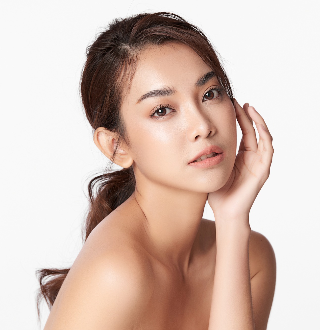 Woman with clean fresh